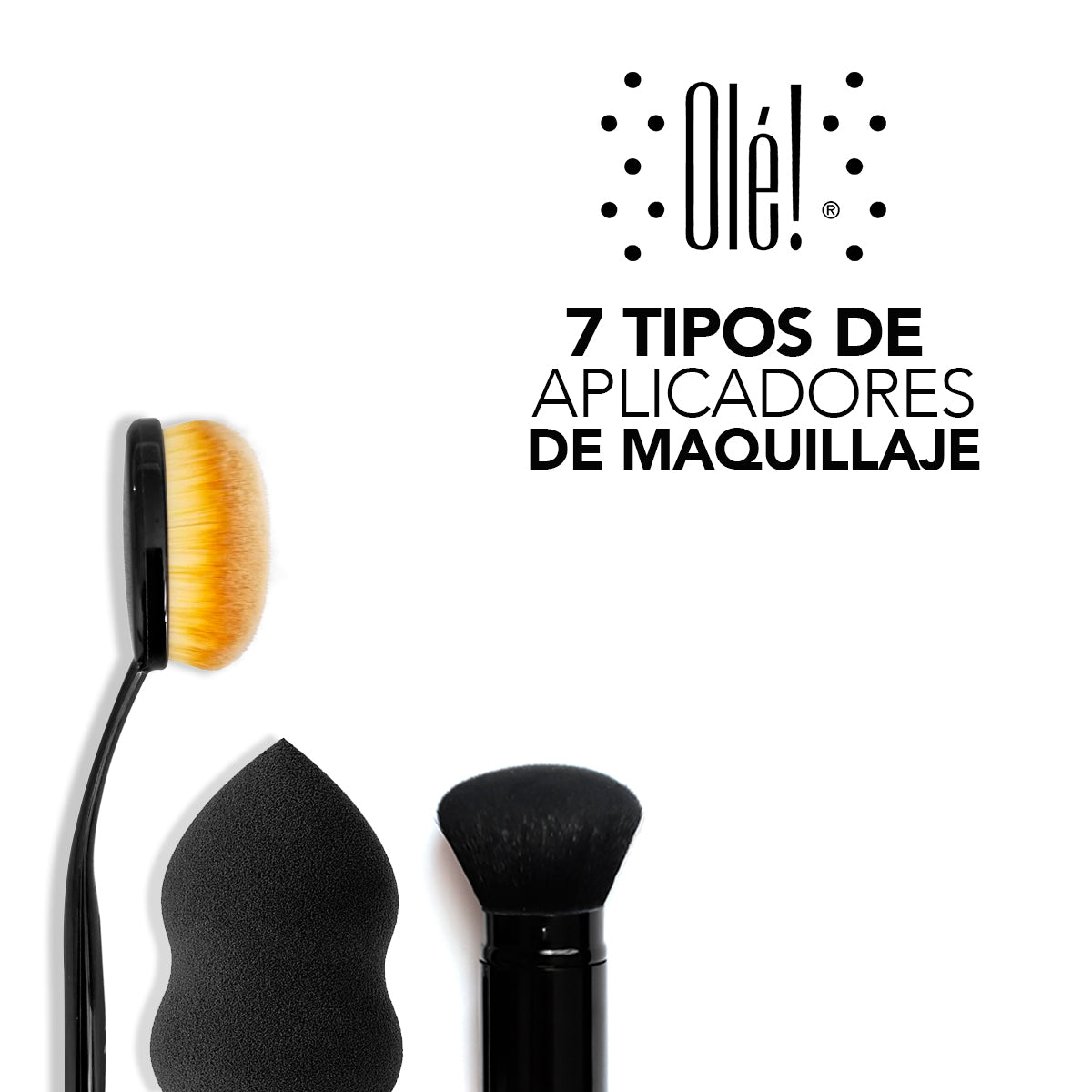 7 tipos de aplicadores de maquillaje ¿Cuántos de ellos conoces?